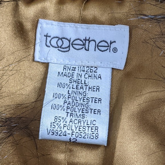 ✌️Penny Lane Brown Faux Fur Trimmed Women's Suede Leather Jacket 🎸 - Picture 7 of 15